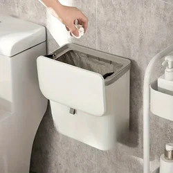 Cubo de basura de pared para cocina, montaje ahorrador de espacio