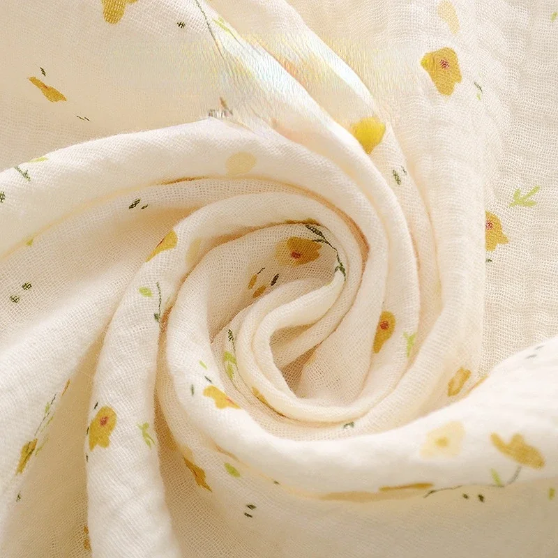 Manta estampada para bebé recién nacido, ropa de cama de algodón, transpirable, 100x100cm - imagen 5