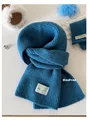 blue scarf