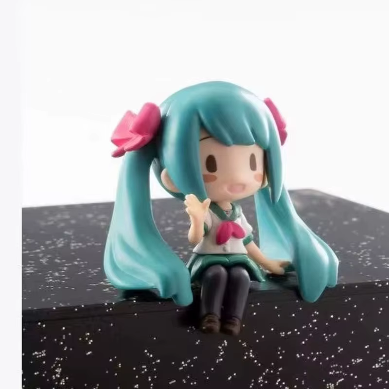 Miku Versión Q Muñeca de PVC – Juguete Decorativo Regalo Cumpleaños - imagen 4