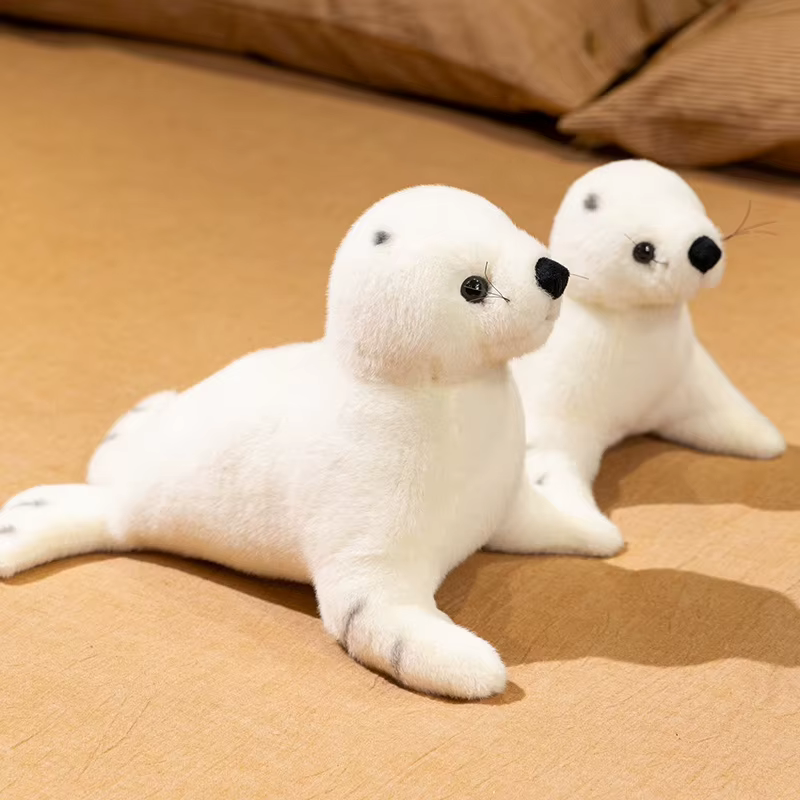 Peluche de foca blanca artesanal – Regalo original para niños - imagen 4