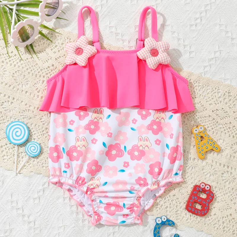 Bañador tipo bikini con estampado floral para bebé niña - imagen 3