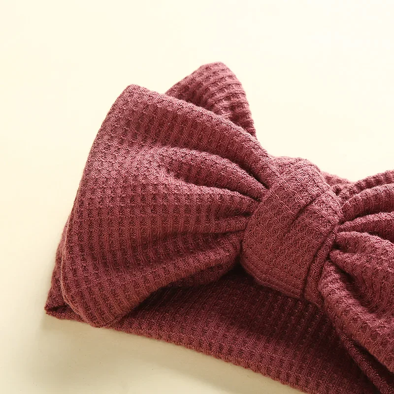 Diadema lazo para bebé niñas recién nacidas – Color caramelo - imagen 5
