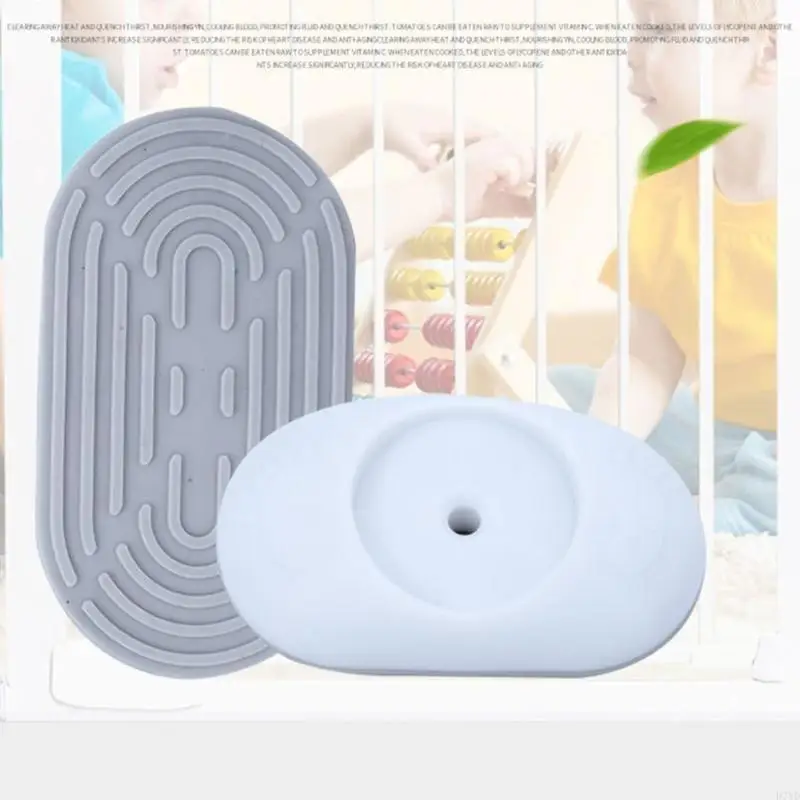 D7YD 4 Uds. Protector pared para puerta seguridad para niños, almohadilla protectora para pared, protector cerca, con y - imagen 3