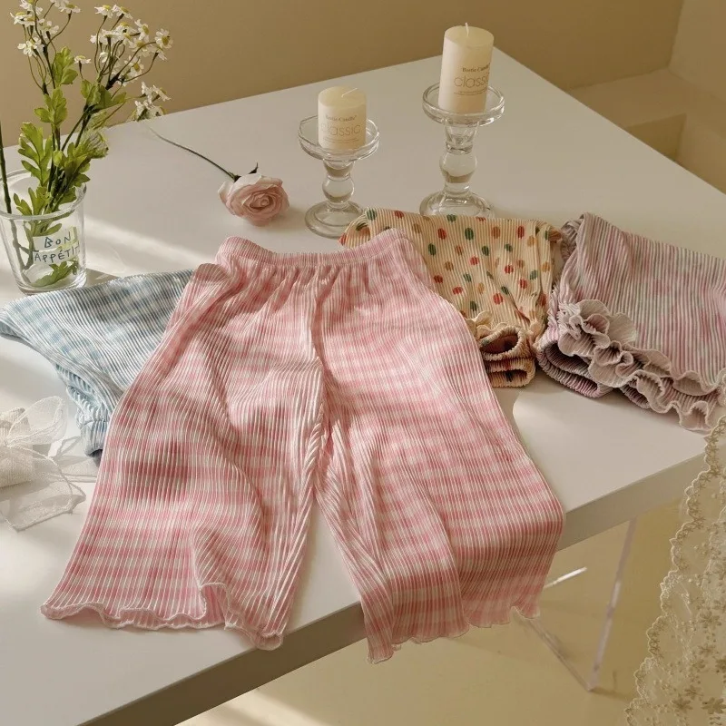 Pantalones antimosquitos para niña acampanados con volantes - imagen 5