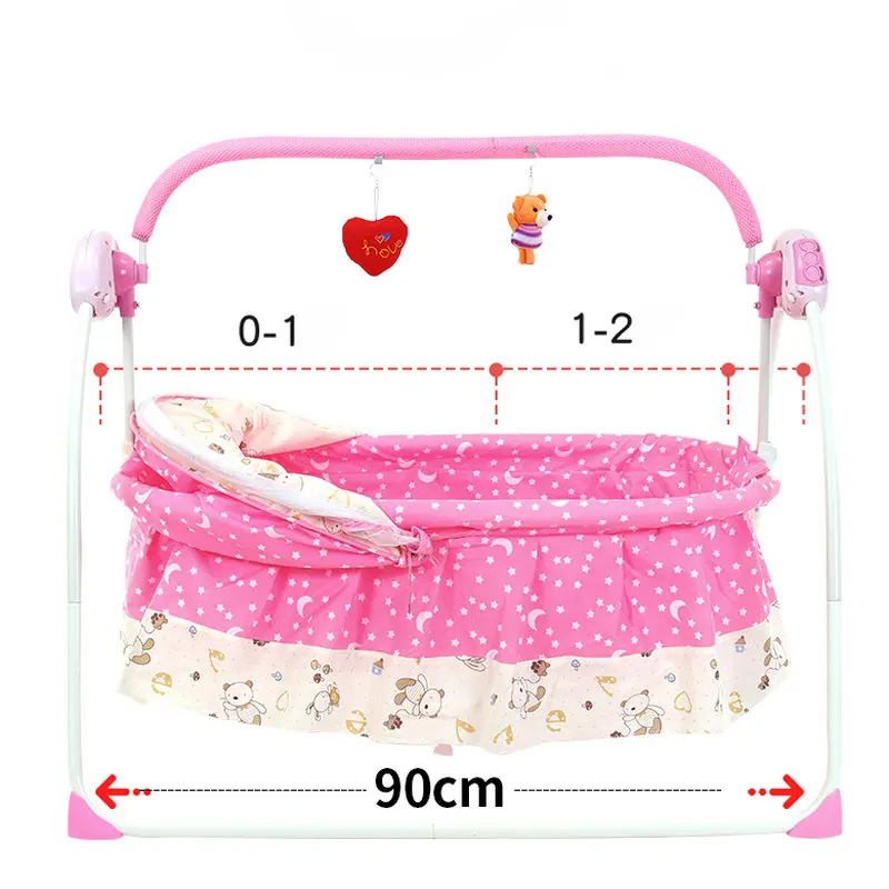 Mecedora eléctrica para bebé, cuna inteligente para recién nacido, calma al niño pequeño para dormir, adecuada para bebés de 0 a 24 meses - imagen 2