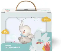 Interbaby Manta suave para cuna de algodón premium