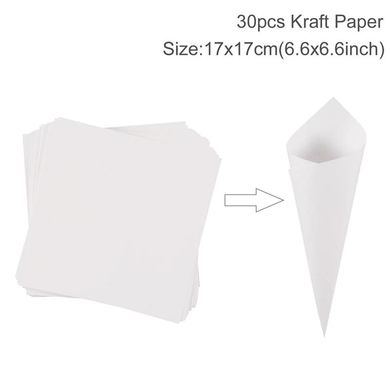 30pcs paper cone