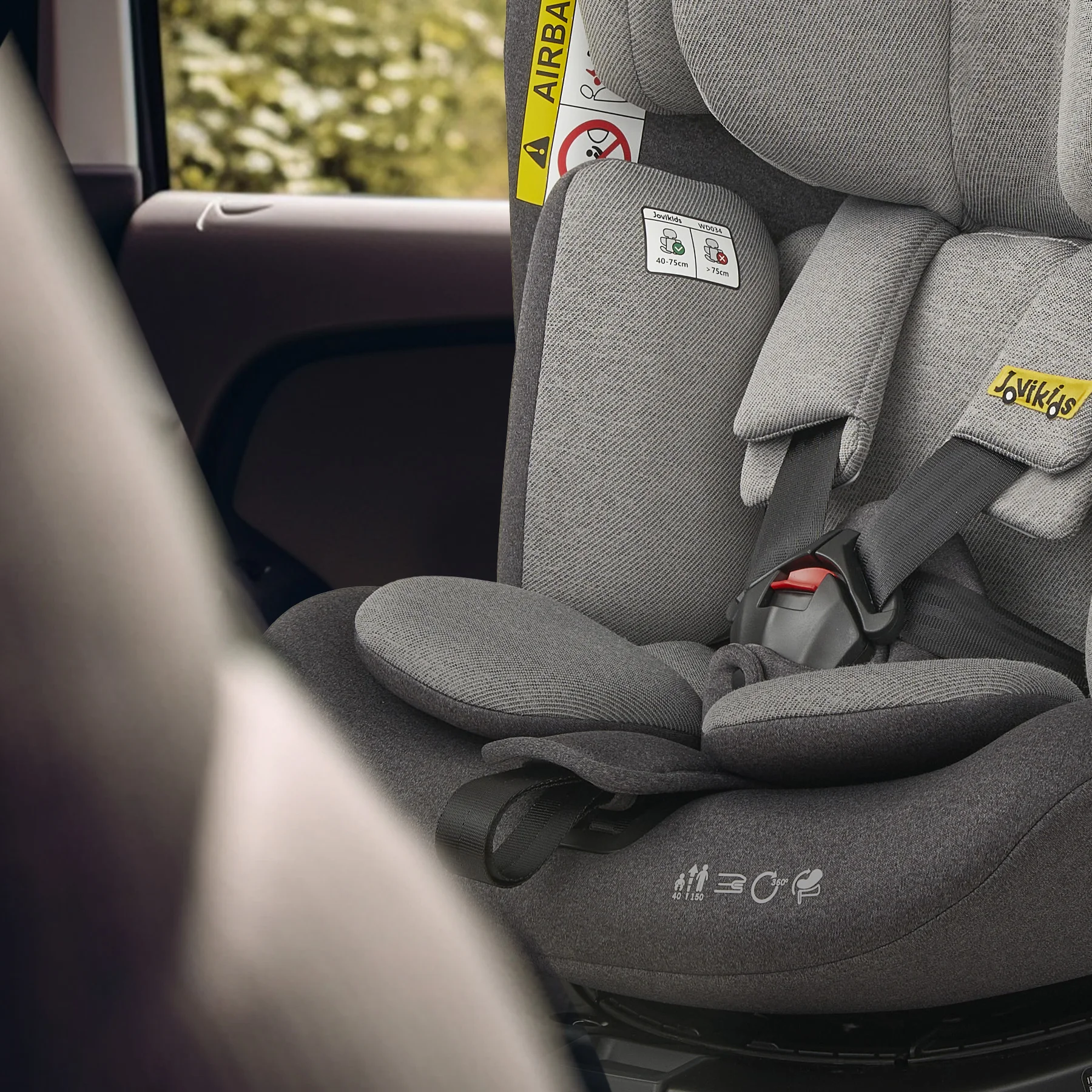 Jovikids Ranger asiento de coche giratorio para bebé con soporte - imagen 4