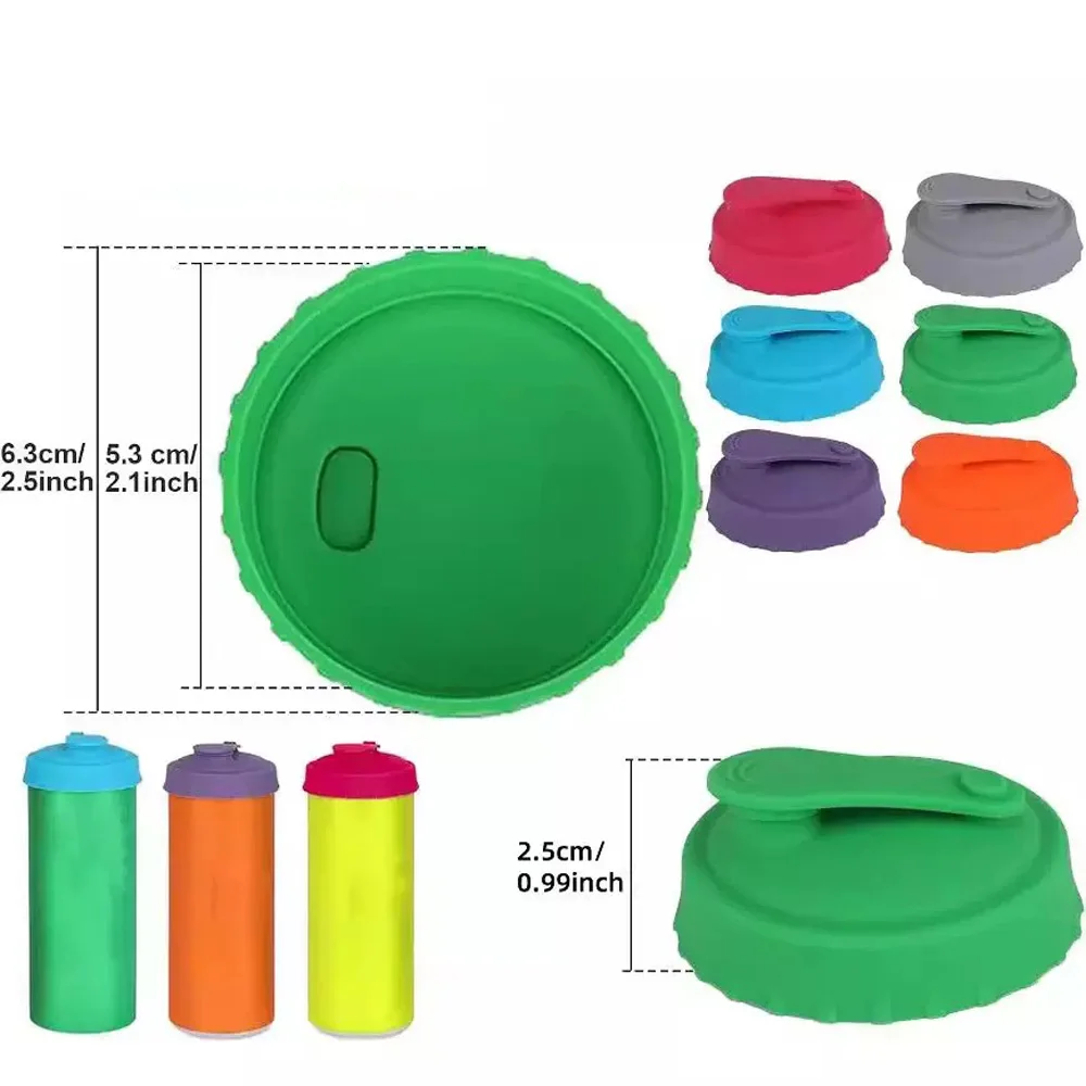 Tapón silicona multicolor para latas – Protector anti derrames - imagen 5
