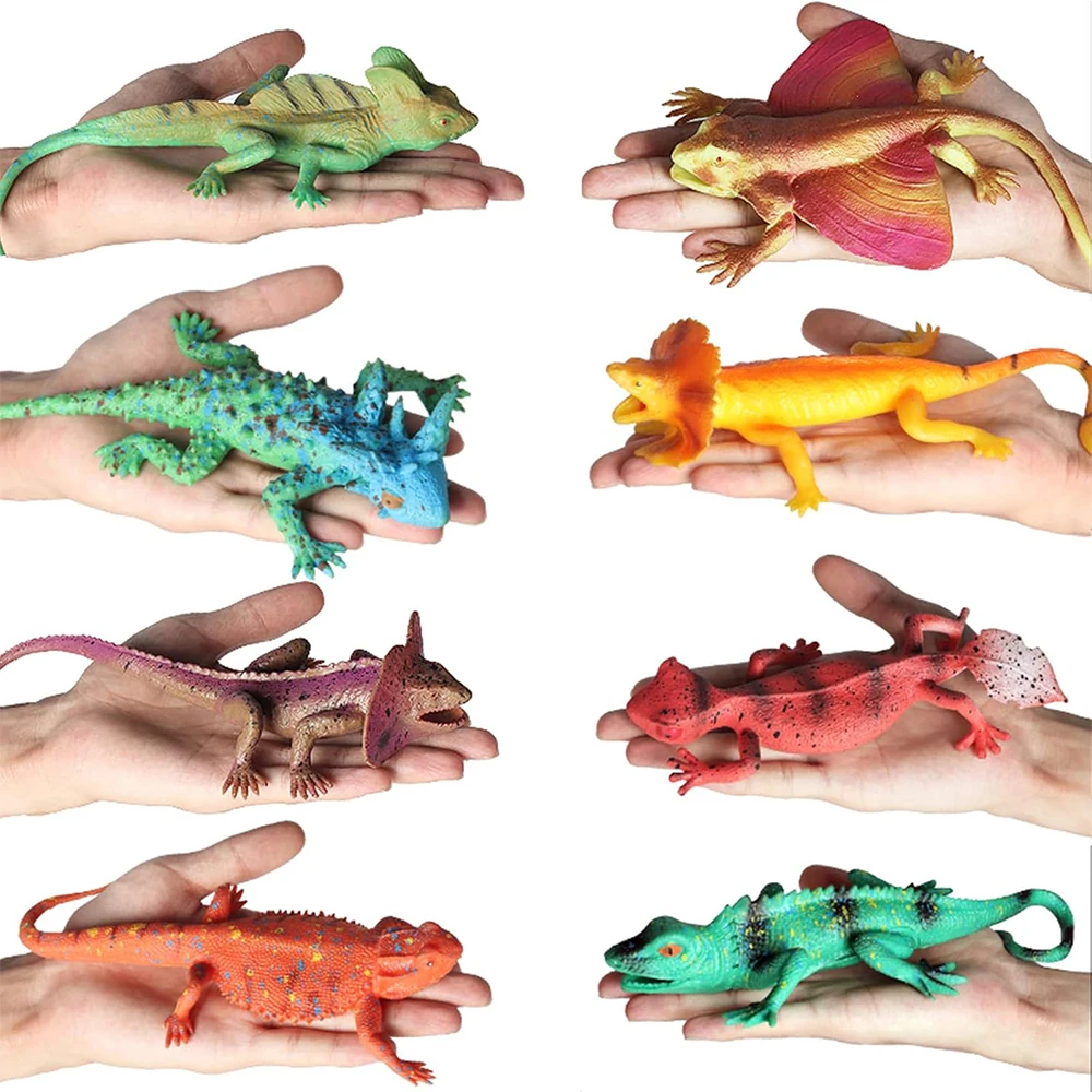Juguete de lagarto realista de TPR suave, duradero y lavable - imagen 4