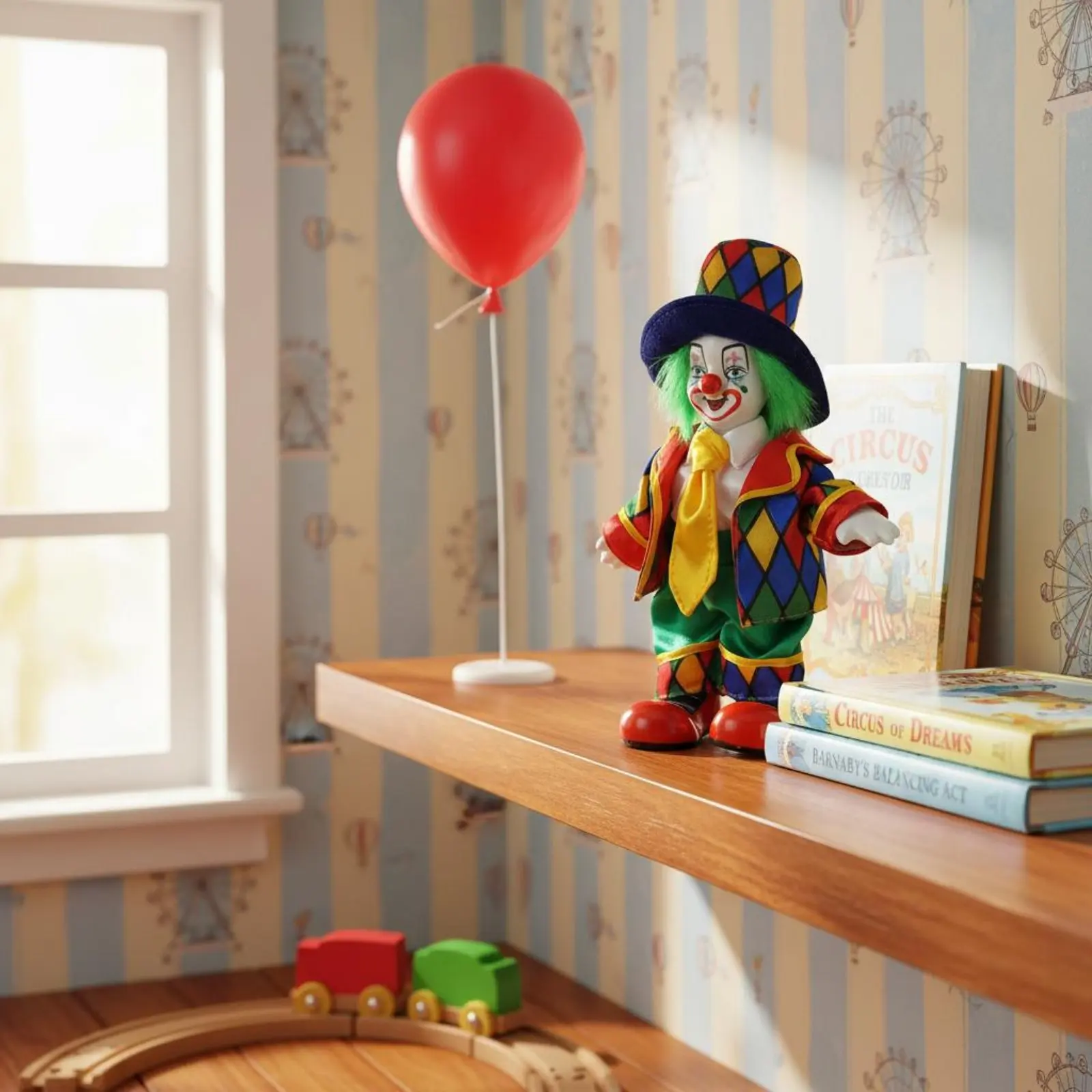 Figura de payaso de porcelana para decoración de escritorio y hogar - imagen 4