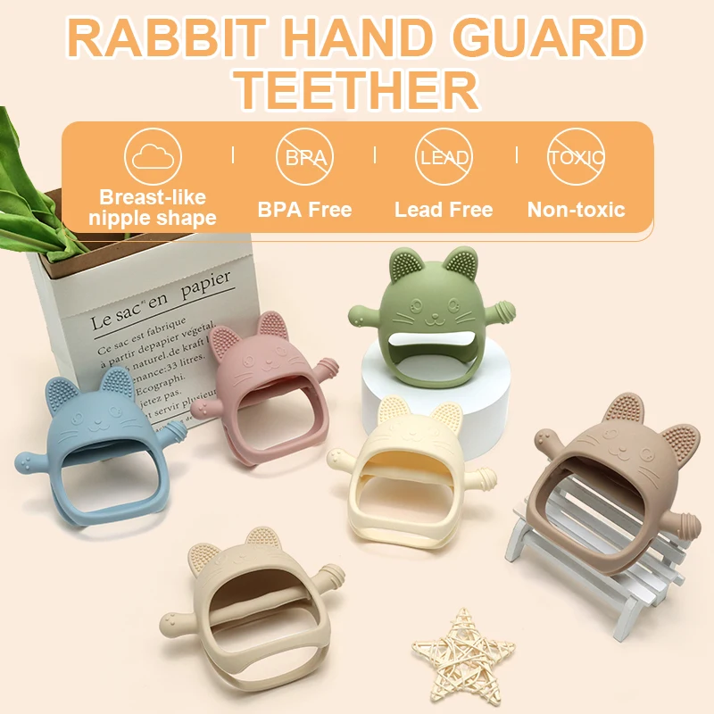 Guantes Mordedores de Silicona para Bebé – Calman las Encías sin BPA - imagen 4