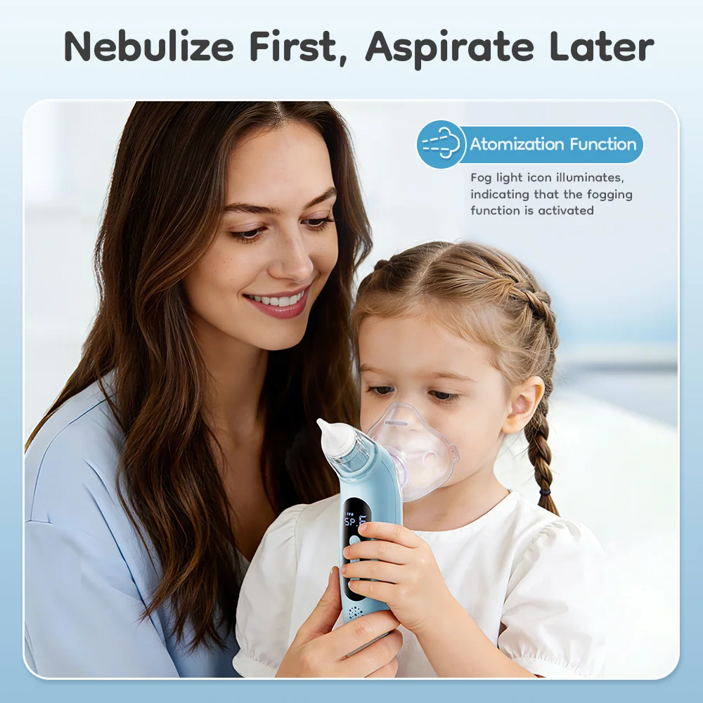 MAMIJOY aspirador nasal eléctrico con nebulizador para bebés - imagen 5