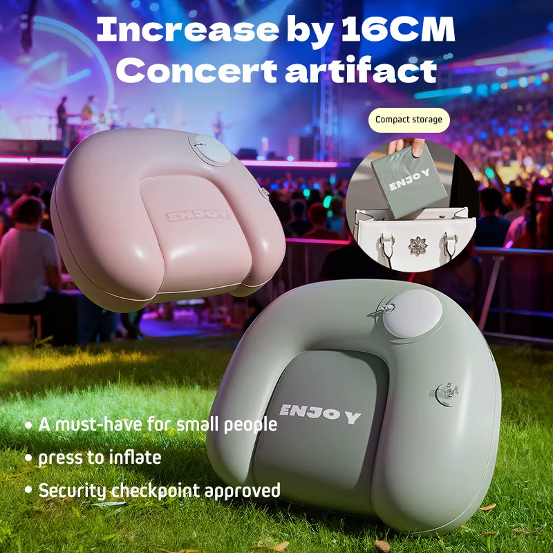 Cojín inflable para asiento que se infla al presionar
