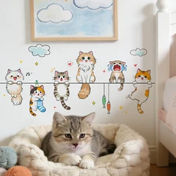 Pegatinas de pared gato trepando - Decoración infantil