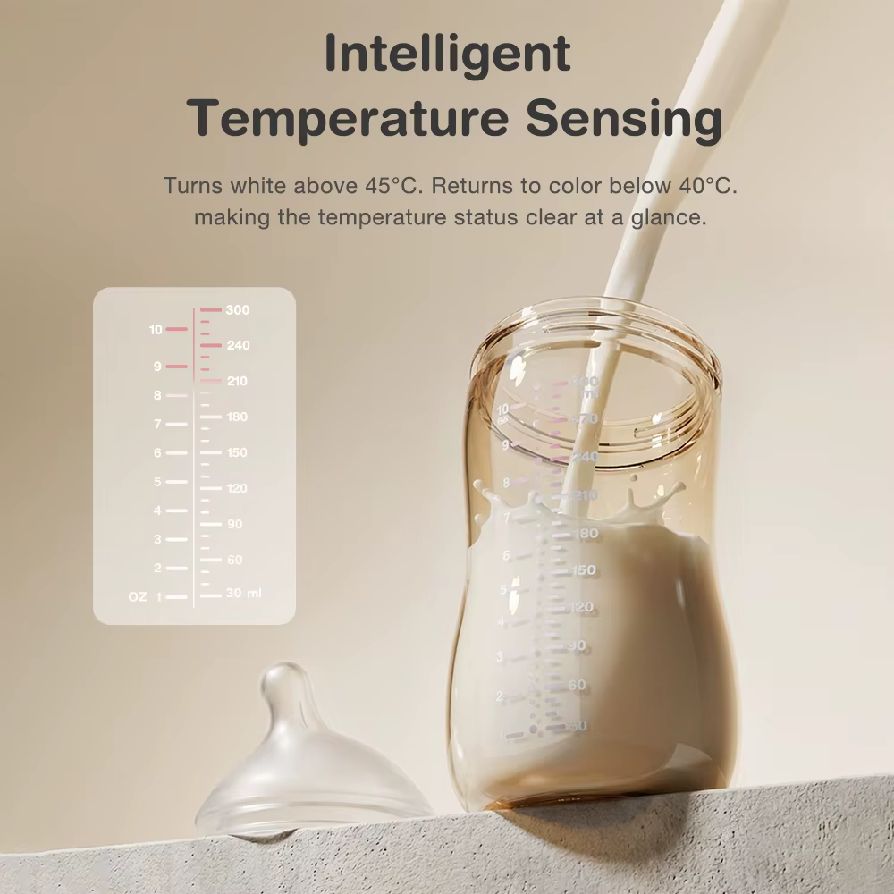 Biberón MAMIJOY PPSU anticólicos con sensor de temperatura sin BPA - imagen 2