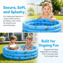 Piscina de bolas inflable redonda portátil para interior y exterior