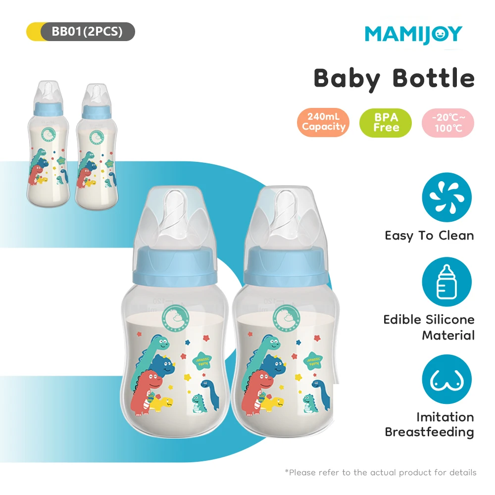 MAMIJOY Biberón anticaídas recién nacido – Resistente al calor - imagen 4
