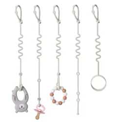 Set de correas de seguridad y clips de silicona para bebé