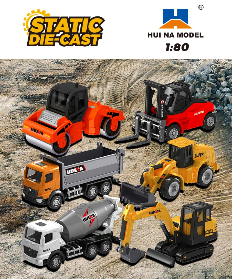 Camión de construcción HUINA 1:80