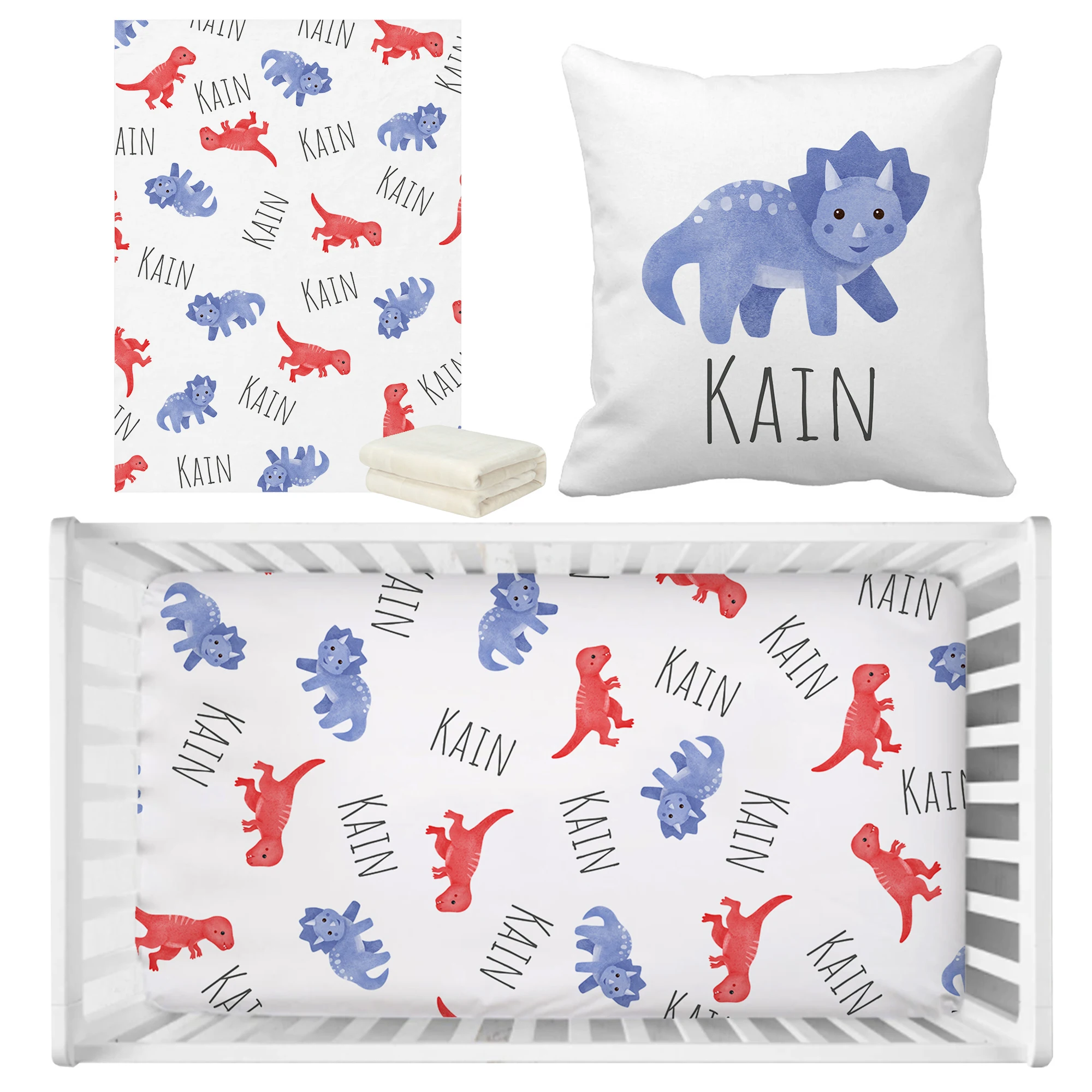 Manta de franela polar con diseño de dinosaurios