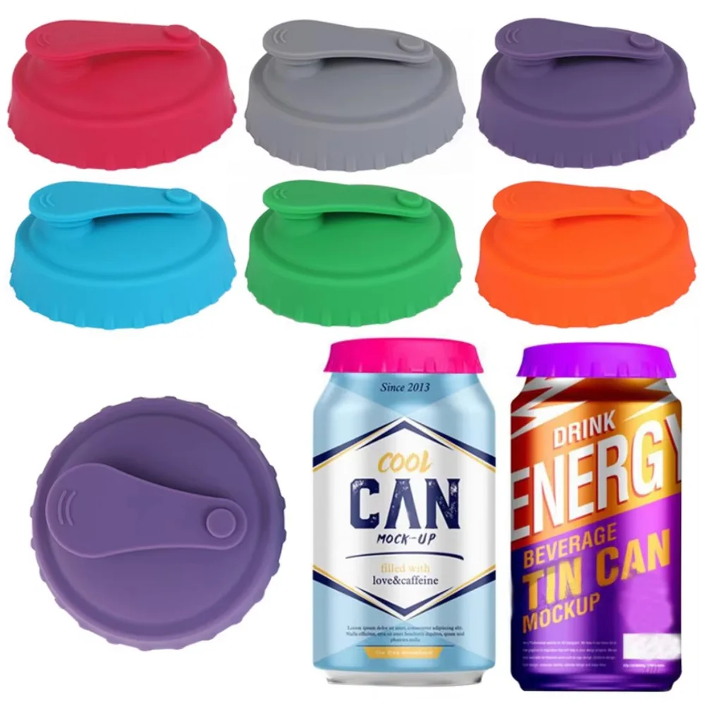Tapón silicona multicolor para latas – Protector anti derrames - imagen 4