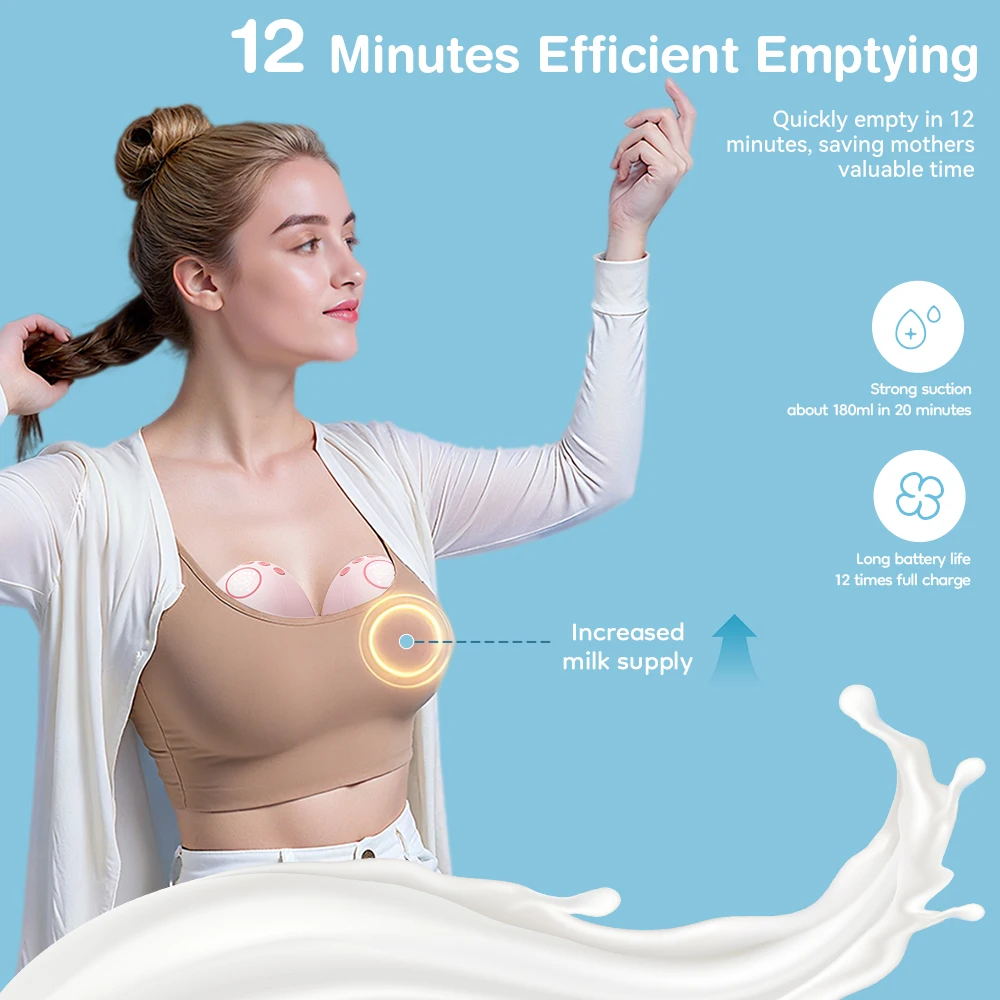 MAMIJOY extractor de leche eléctrico portátil sin BPA, silencioso - imagen 3