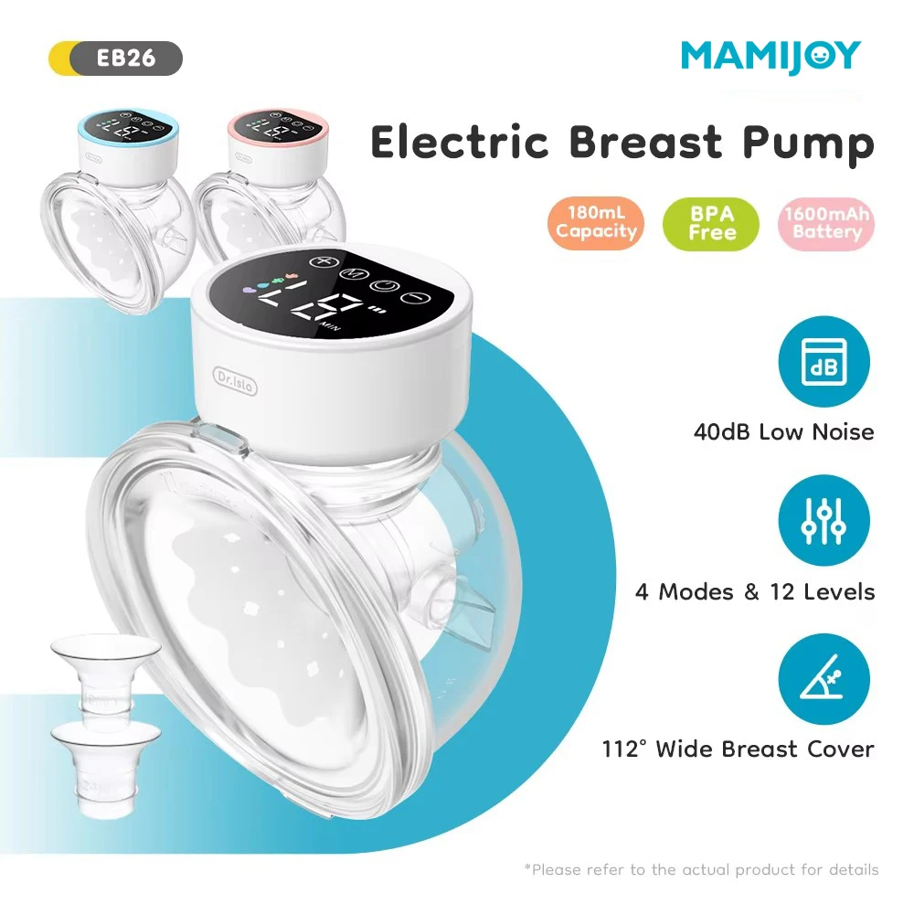 MAMIJOY extractor de leche eléctrico portátil manos libres silencioso - imagen 3