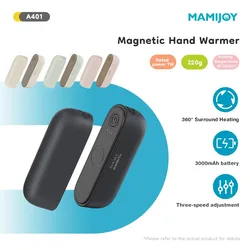 Calentador de manos portátil recargable con carga rápida USB
