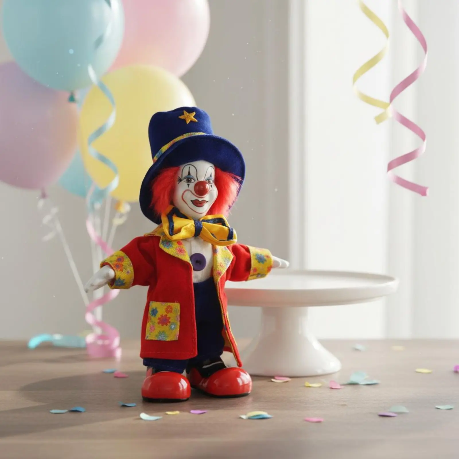 Figura de payaso de porcelana para decoración de escritorio y hogar - imagen 2