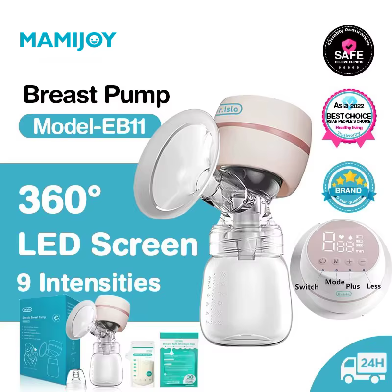 MAMIJOYExtractor leche eléctrico portátil – Silencioso recargable USB