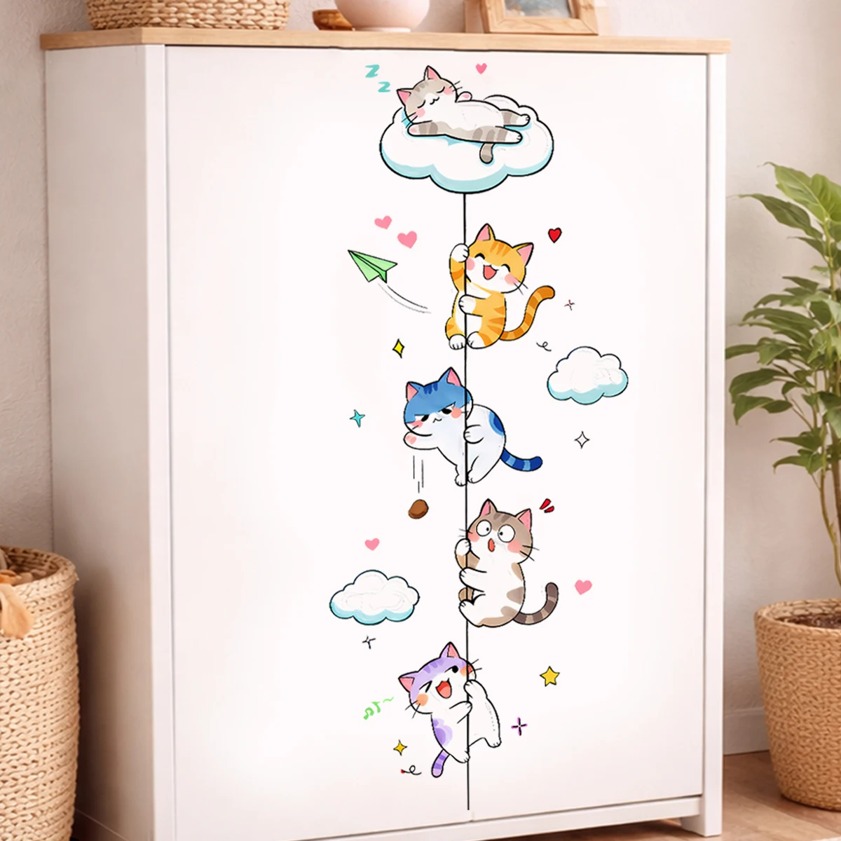 Pegatinas de pared gato trepando - Decoración infantil - imagen 3