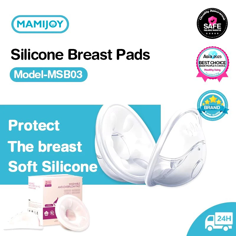 MAMIJOY MSB03 Recolector de leche materna de silicona, 2 unidades