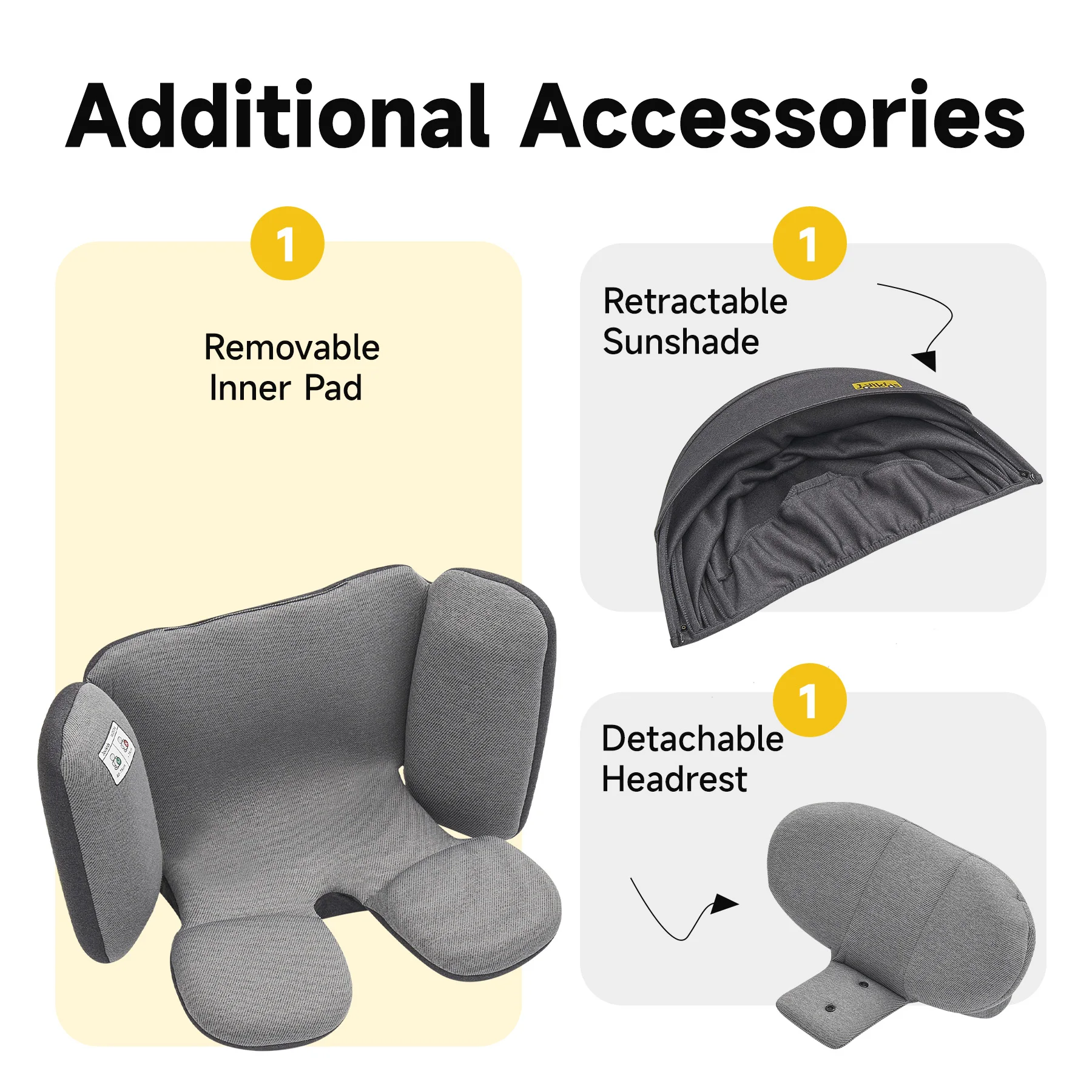 Jovikids Ranger asiento de coche giratorio para bebé con soporte - imagen 5