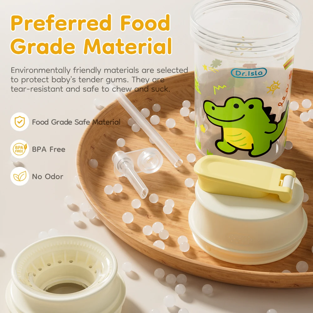 MAMIJOY Vaso de aprendizaje con pajita y tapa antiderrames - imagen 4