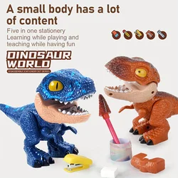 Set de papelería educativo desmontable con dinosaurios para niños