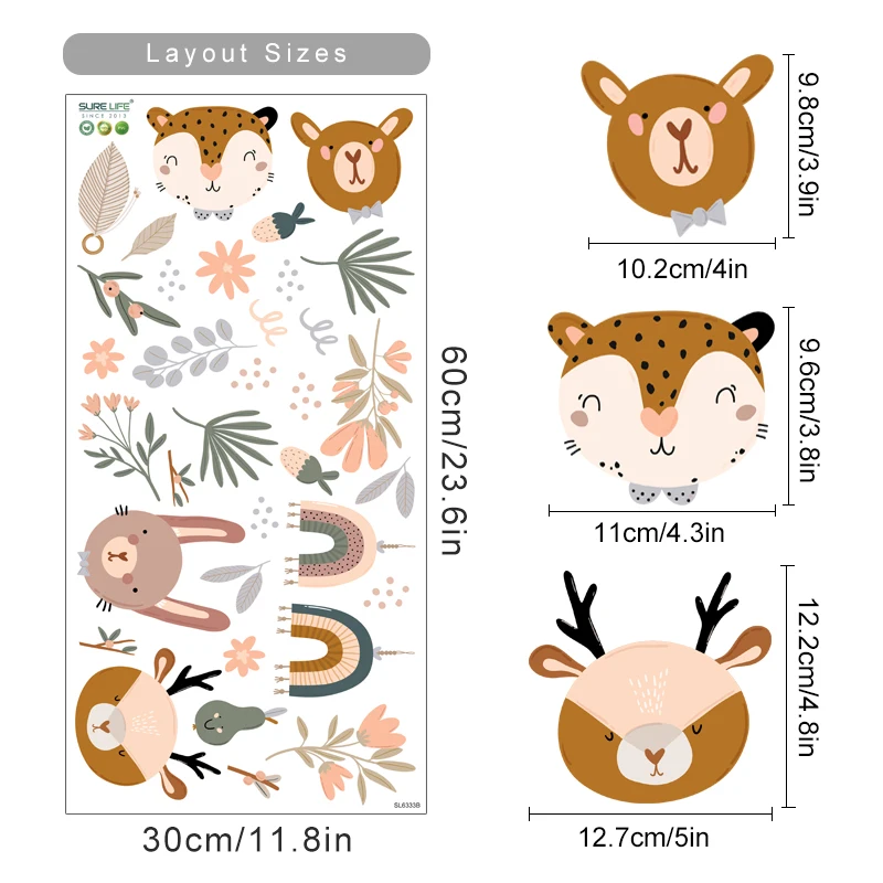 Composición decorativa infantil con estilo acuarela