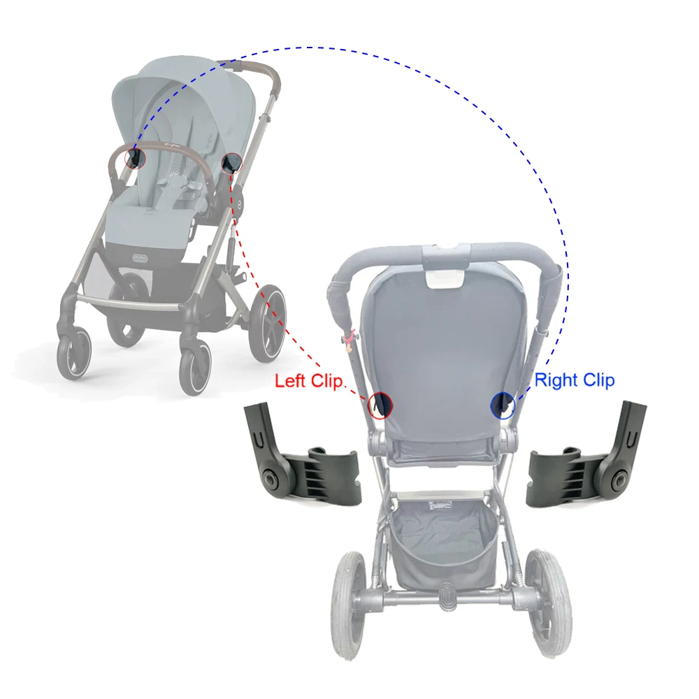 Clip para toldo de cochecito Cybex Balios S Lux, gancho repuesto - imagen 5