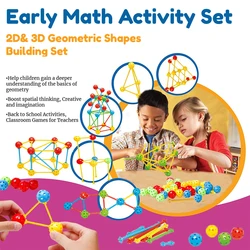 Juguete de construcción Montessori geométrico 3D para bebé