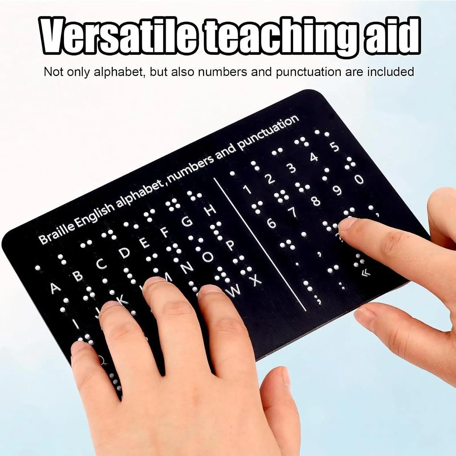 Tablero de alfabetos braille con puntos en relieve, ligero - imagen 3