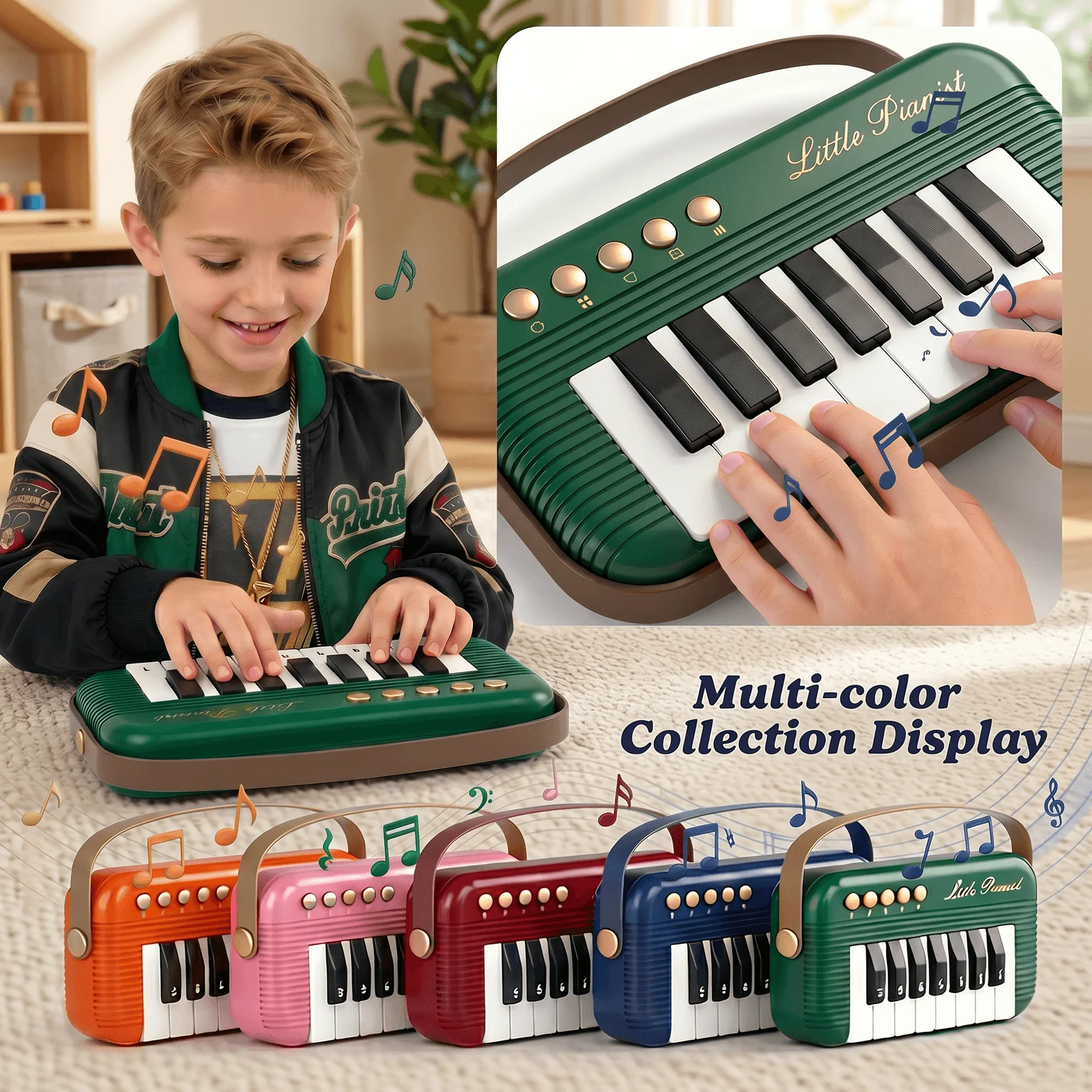 Teclado de piano infantil portátil para niños – juguete educativo - imagen 5