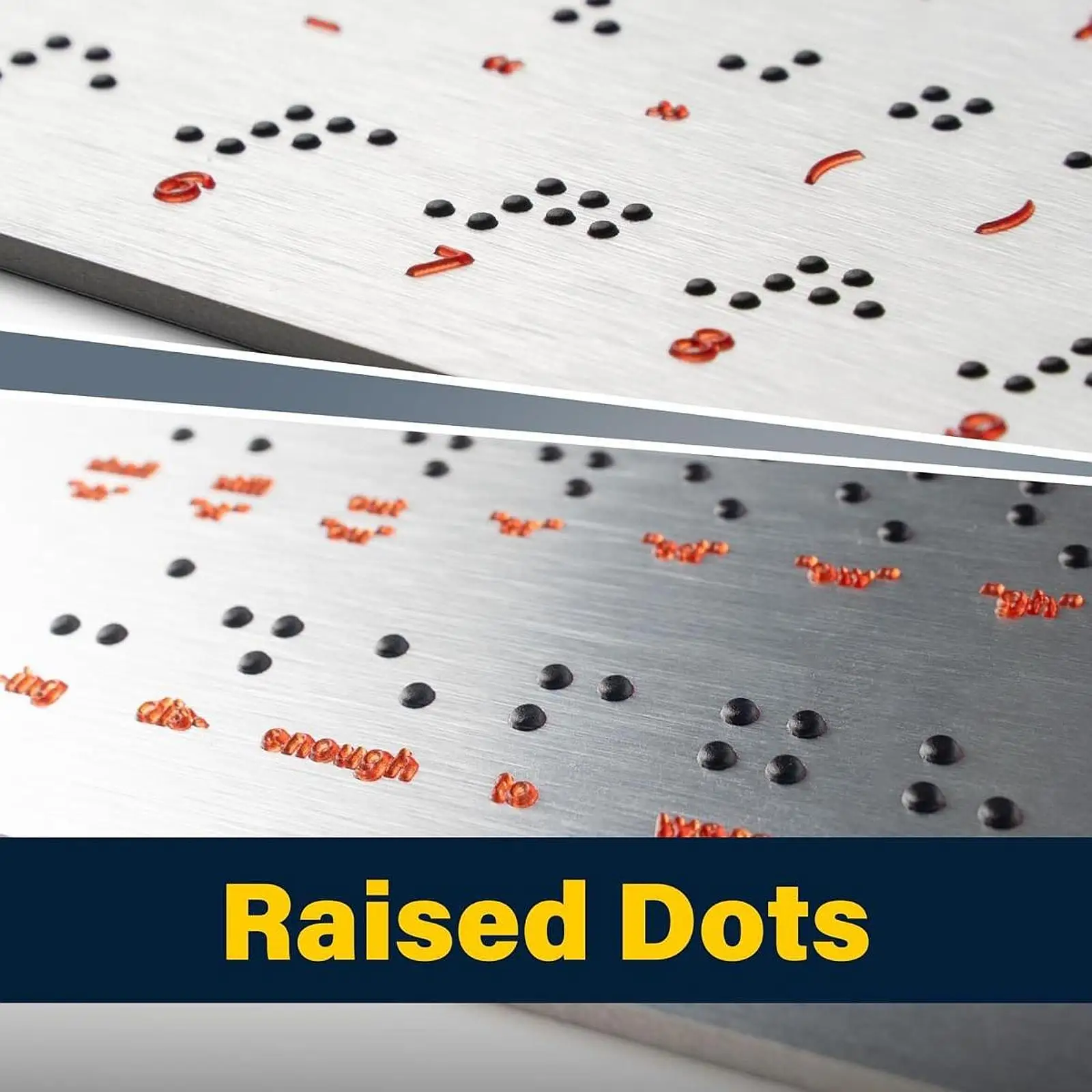 Tablero de alfabetos braille con puntos en relieve, ligero - imagen 5