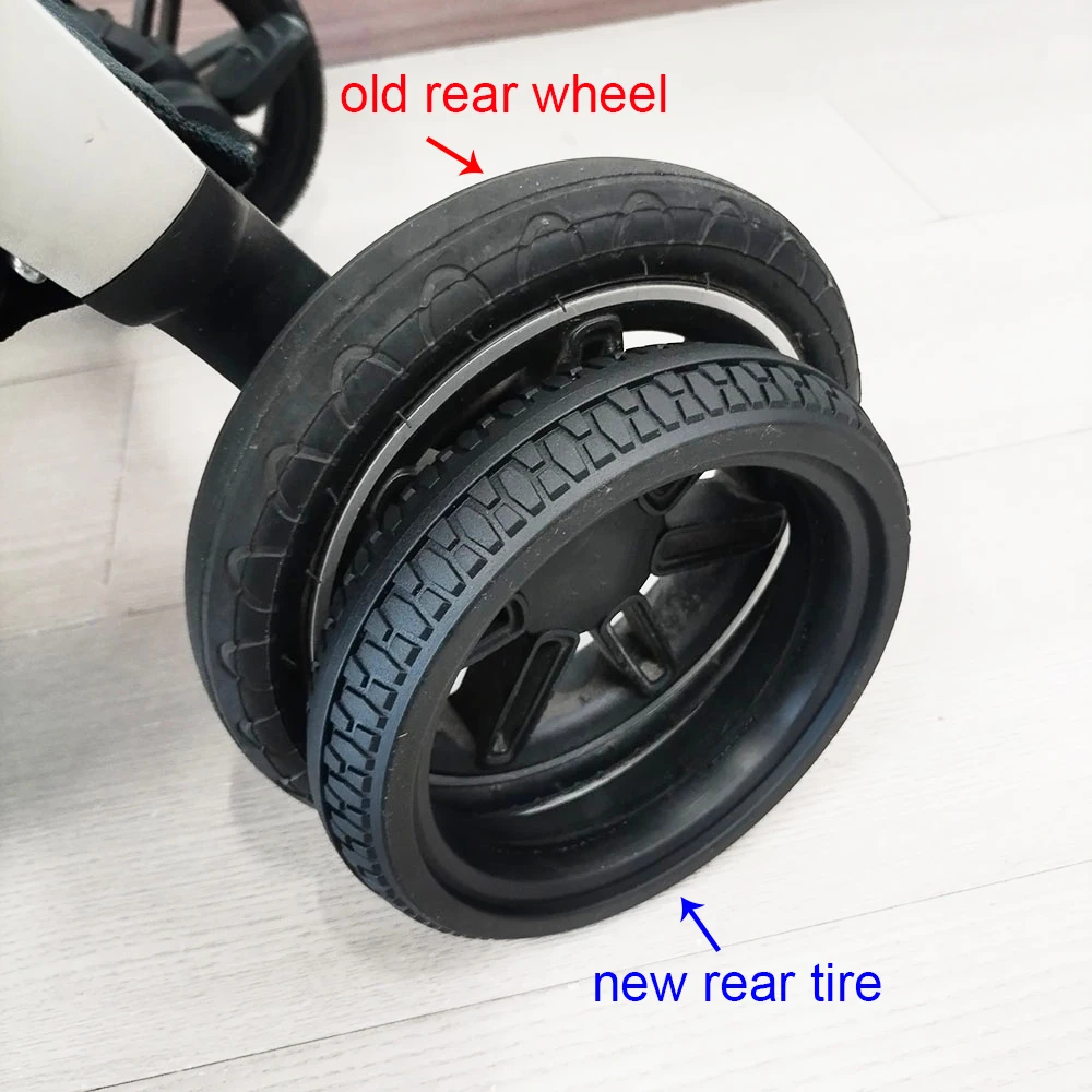 Neumático sin cámara de PU para carrito Triv, delantera o trasera - imagen 5
