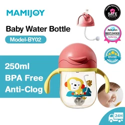 Vaso de aprendizaje para bebé con asas y tapa anti-fugas, BPA