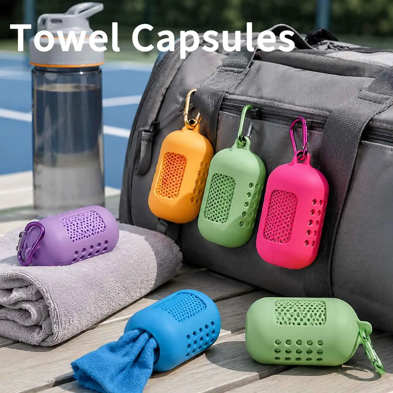 Toalla refrigerante mini microfibra secado rápido portátil - imagen 2