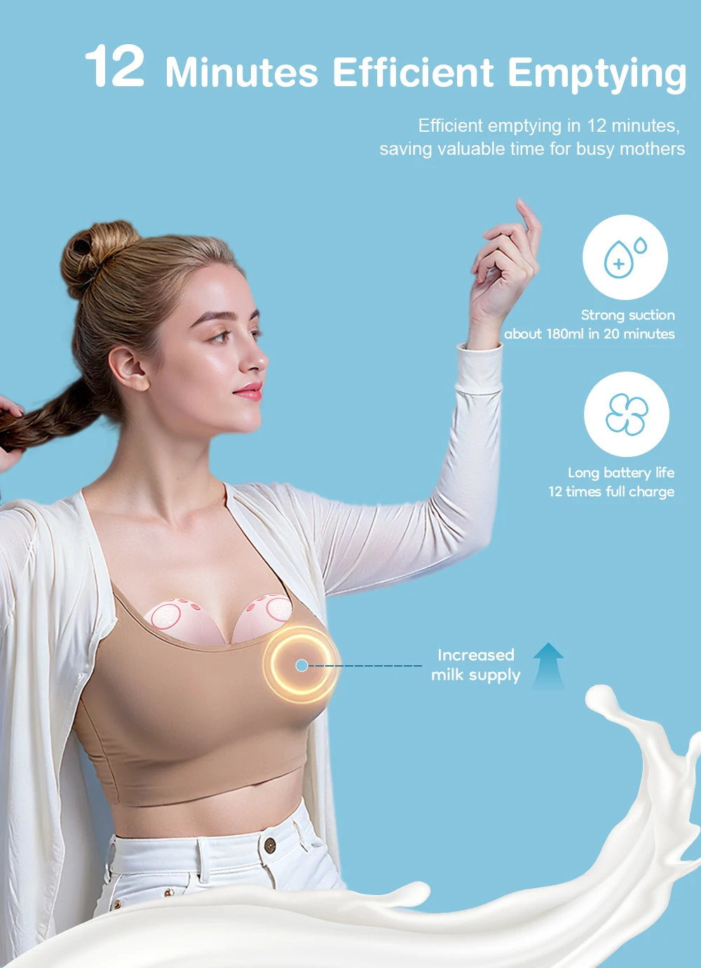 Cojín de silicona suave para la areola