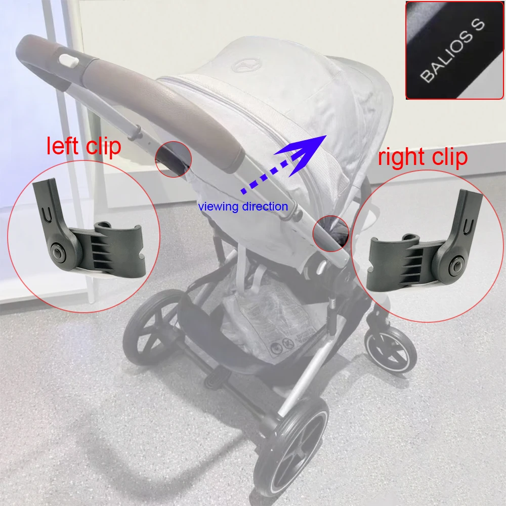 Clip para toldo de cochecito Cybex Balios S Lux, gancho repuesto - imagen 3