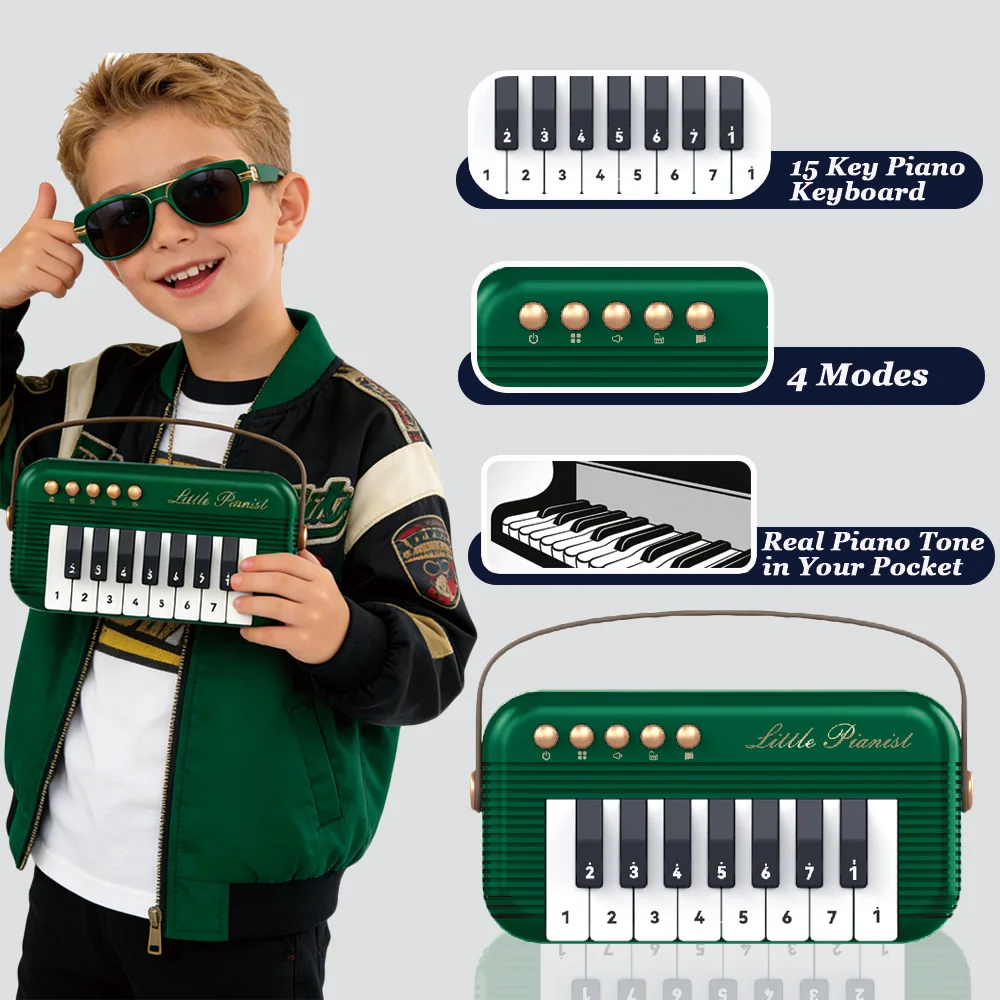Teclado de piano infantil portátil para niños – juguete educativo - imagen 4