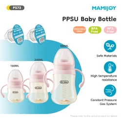 MAMIJOY Biberón PPSU anticolico con visor de temperatura